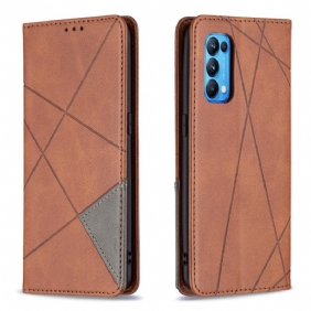 Bescherming Hoesje voor Oppo Find X3 Lite Folio-hoesje Artistieke Stijl