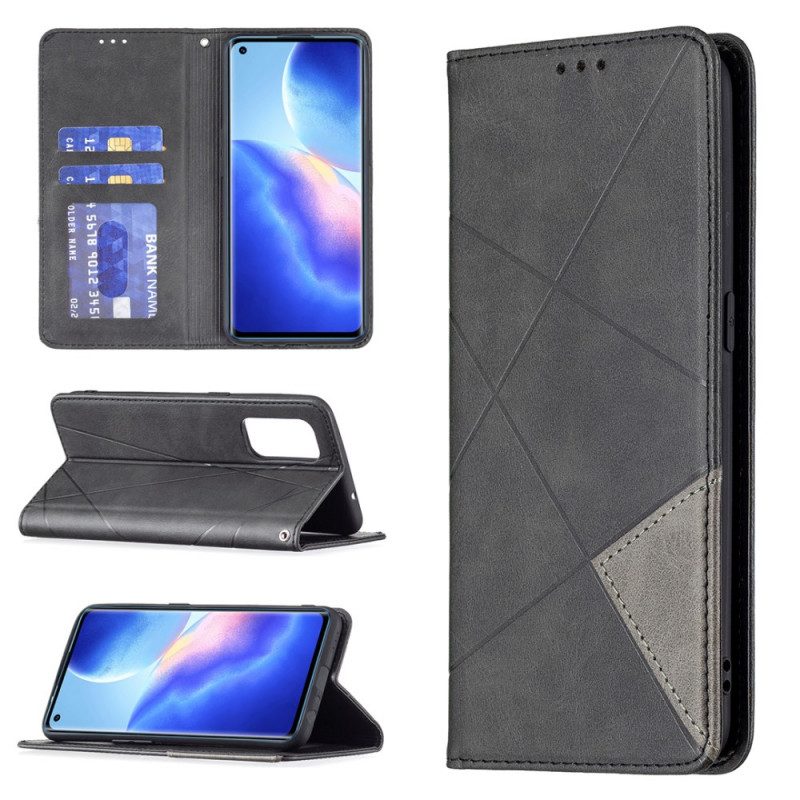 Bescherming Hoesje voor Oppo Find X3 Lite Folio-hoesje Artistieke Stijl