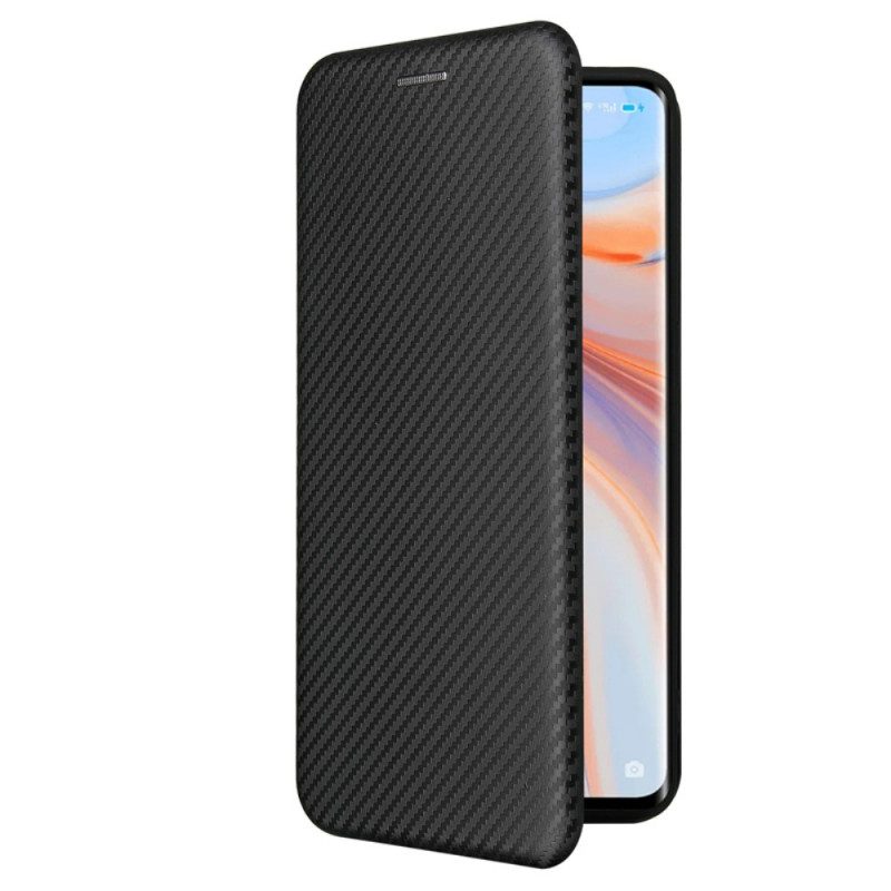 Bescherming Hoesje voor Oppo Find X3 Lite Folio-hoesje Gekleurde Koolstofsilicone