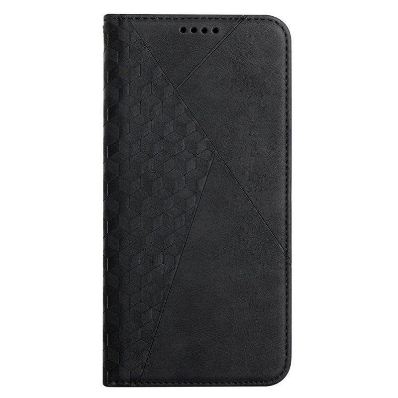 Bescherming Hoesje voor Oppo Find X3 Lite Folio-hoesje Geo Leereffect