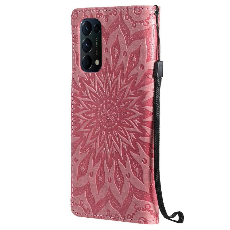 Flip Case voor Oppo Find X3 Lite Zonnebloem