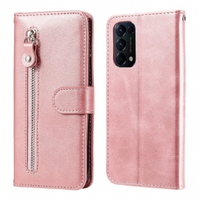 Leren Hoesje voor Oppo Find X3 Lite Portemonnee