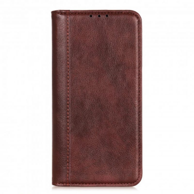 Bescherming Hoesje voor Sony Xperia 5 III Folio-hoesje Elegantie Split Litchi Leer