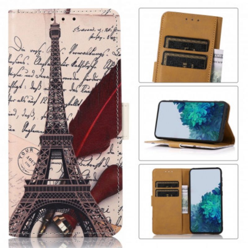 Flip Case voor Sony Xperia 5 III Dichters Eiffeltoren