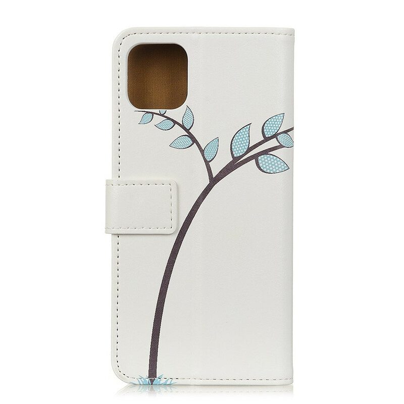 Folio-hoesje voor iPhone 12 / 12 Pro Paar Uilen Op De Boom