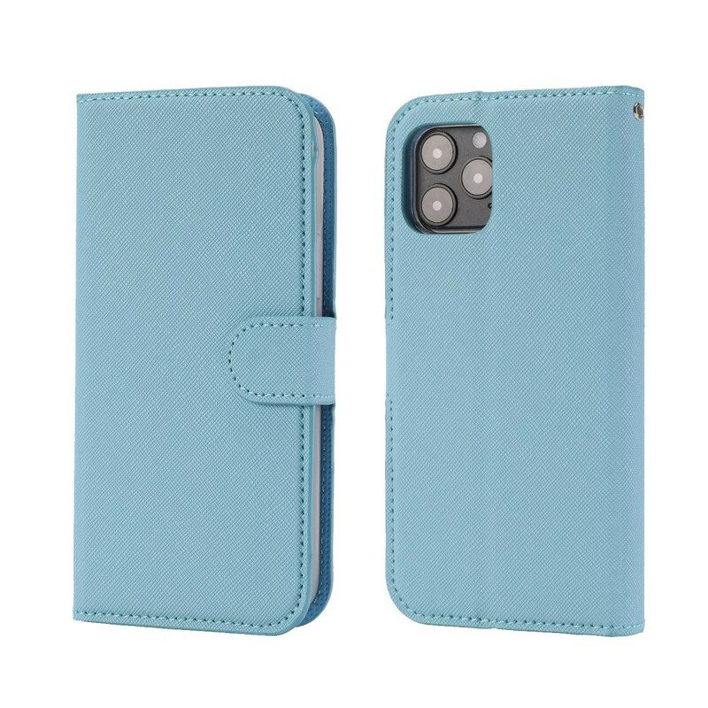 Hoesje Folio-hoesje voor iPhone 12 / 12 Pro Getextureerd Met Afneembaar