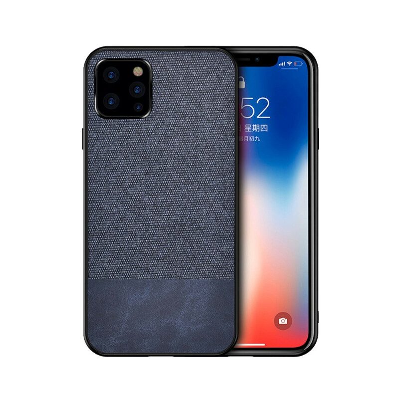 Hoesje voor iPhone 12 / 12 Pro Bi-textuur Kunstleer