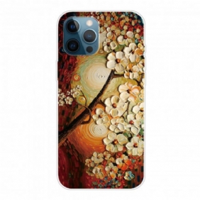 Hoesje voor iPhone 12 / 12 Pro Flexibele Bloemen