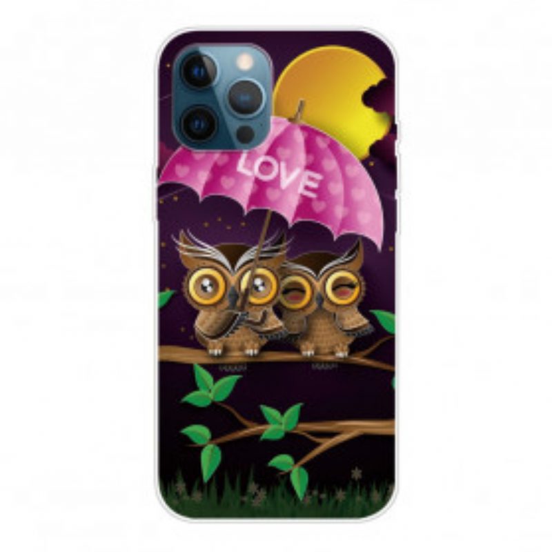 Hoesje voor iPhone 12 / 12 Pro Flexibele Liefdesuilen