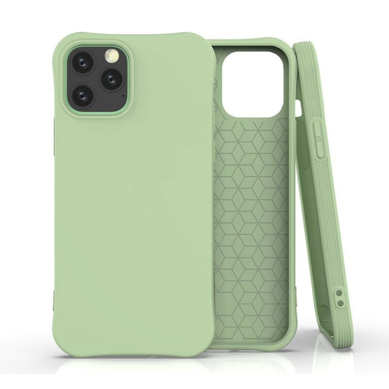 Hoesje voor iPhone 12 / 12 Pro Flexibele Siliconen Mat