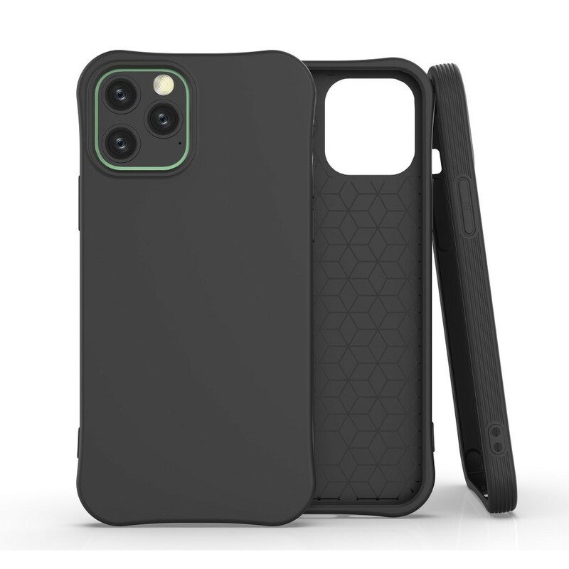 Hoesje voor iPhone 12 / 12 Pro Flexibele Siliconen Mat