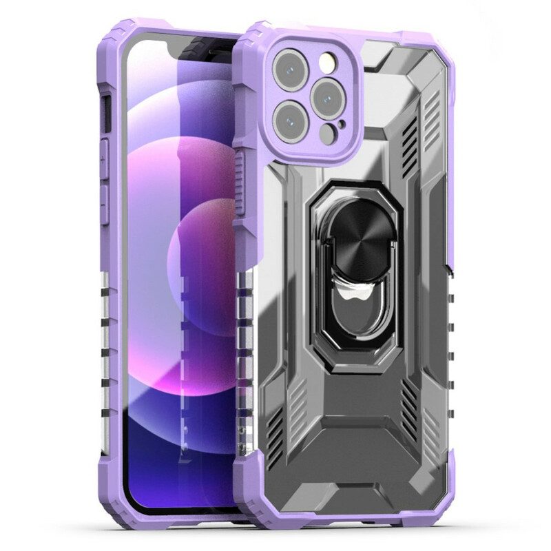 Hoesje voor iPhone 12 / 12 Pro Frosted Met Ring-support