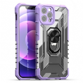 Hoesje voor iPhone 12 / 12 Pro Frosted Met Ring-support