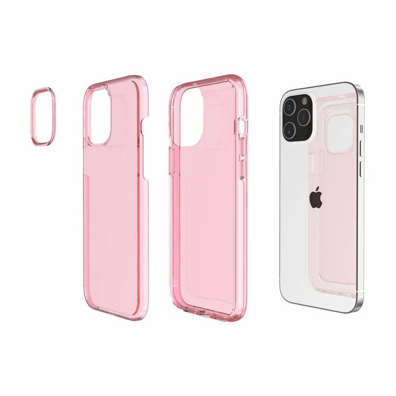 Hoesje voor iPhone 12 / 12 Pro Gekleurd Transparant