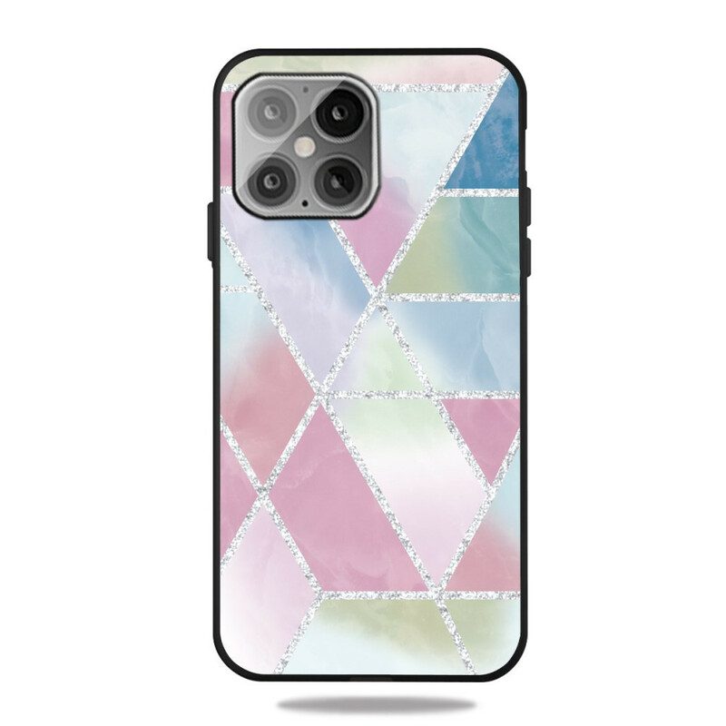 Hoesje voor iPhone 12 / 12 Pro Gestileerd Marmer