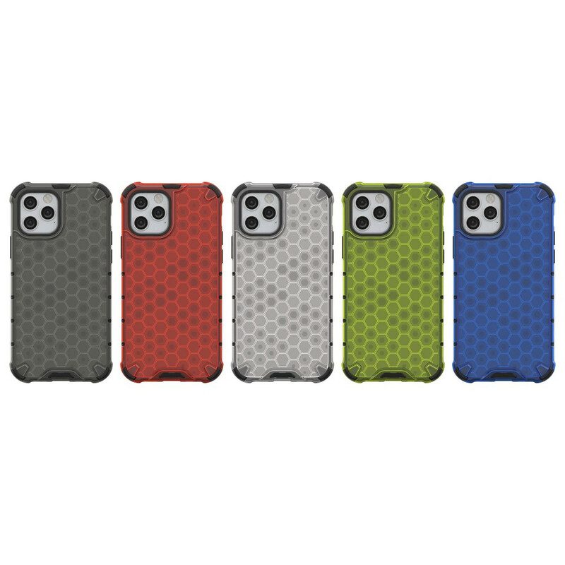 Hoesje voor iPhone 12 / 12 Pro Honingraatstijl