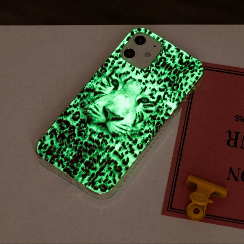 Hoesje voor iPhone 12 / 12 Pro Luipaard Fluorescerend