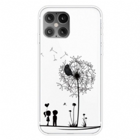 Hoesje voor iPhone 12 / 12 Pro Paardebloem Liefde