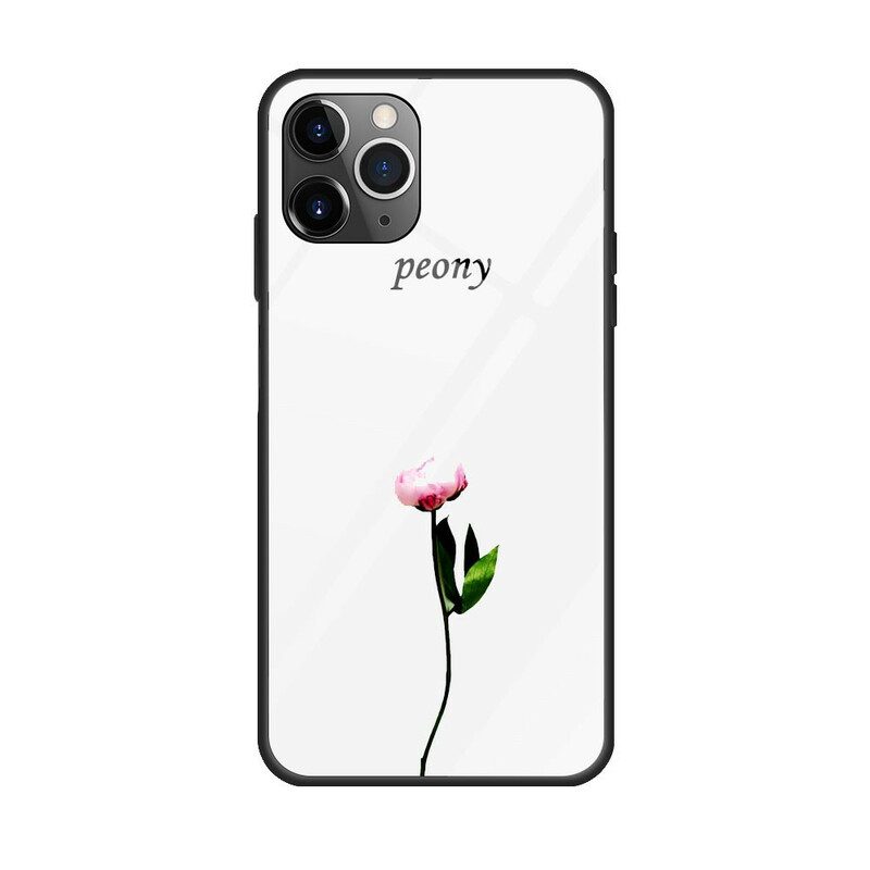 Hoesje voor iPhone 12 / 12 Pro Pioen Roze