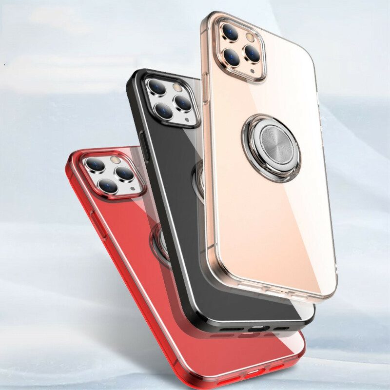 Hoesje voor iPhone 12 / 12 Pro Transparant Met Ring-support