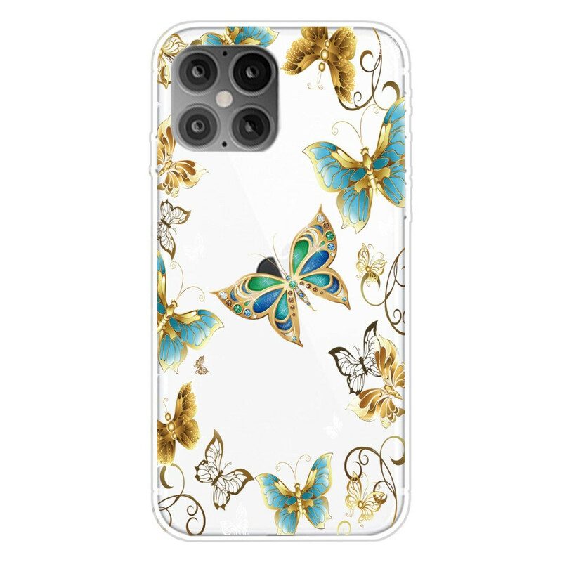 Hoesje voor iPhone 12 / 12 Pro Vlinders