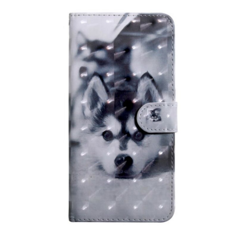 Leren Hoesje voor iPhone 12 / 12 Pro Lichtvlek Gustave De Hond