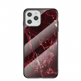 Telefoonhoesje voor iPhone 12 / 12 Pro Marmeren Kleuren Gehard Glas