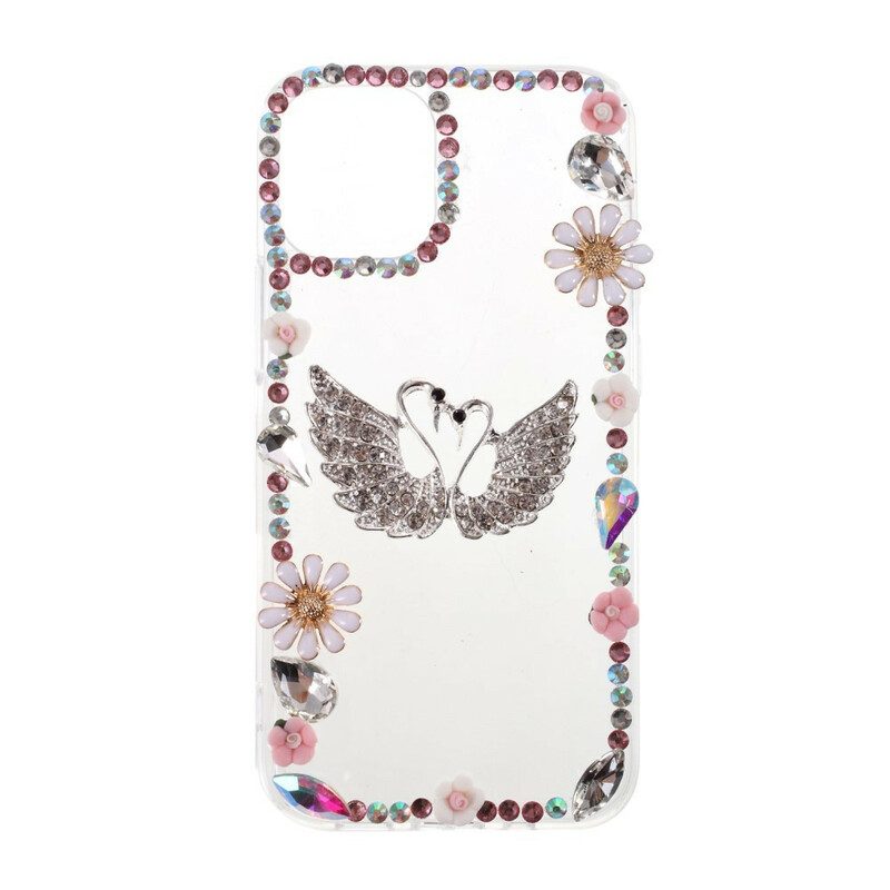 Telefoonhoesje voor iPhone 12 / 12 Pro Siliconen En Strass