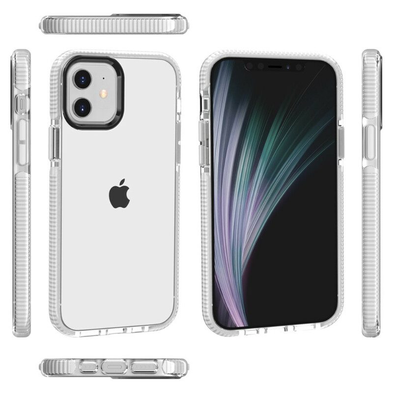 Telefoonhoesje voor iPhone 12 / 12 Pro Transparante Siliconen Randen