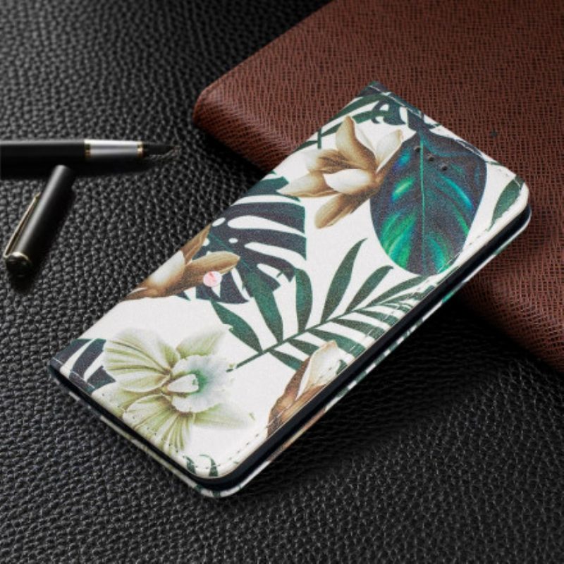 Bescherming Hoesje voor iPhone SE 3 / SE 2 / 8 / 7 Folio-hoesje Bladeren