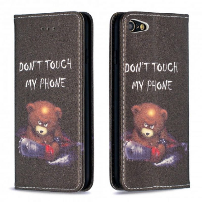 Bescherming Hoesje voor iPhone SE 3 / SE 2 / 8 / 7 Folio-hoesje Gevaarlijke Beer