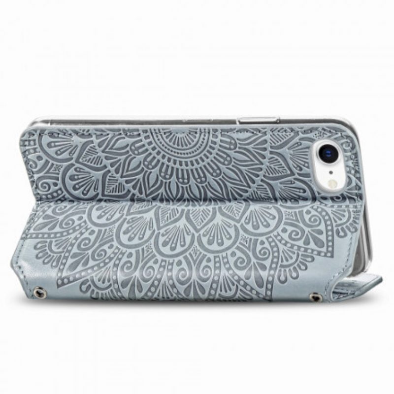 Bescherming Hoesje voor iPhone SE 3 / SE 2 / 8 / 7 Folio-hoesje Mandala