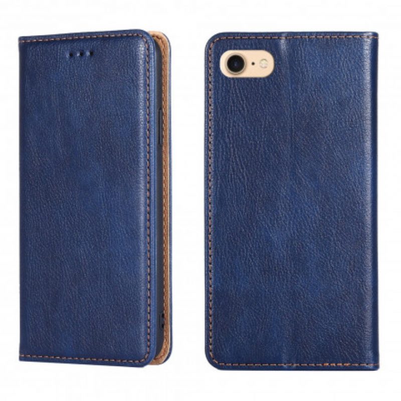 Bescherming Hoesje voor iPhone SE 3 / SE 2 / 8 / 7 Folio-hoesje Pure Kleur