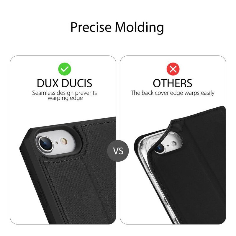 Bescherming Hoesje voor iPhone SE 3 / SE 2 / 8 / 7 Folio-hoesje Skin X-serie Dux Ducis