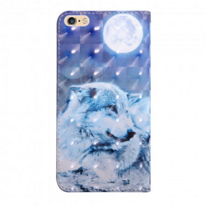 Folio-hoesje voor iPhone SE 3 / SE 2 / 8 / 7 Hektor De Wolf