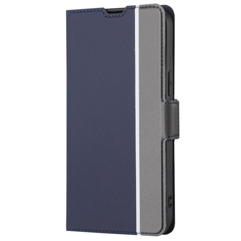 Folio-hoesje voor iPhone SE 3 / SE 2 / 8 / 7 Tweekleurige Dubbele Sluiting