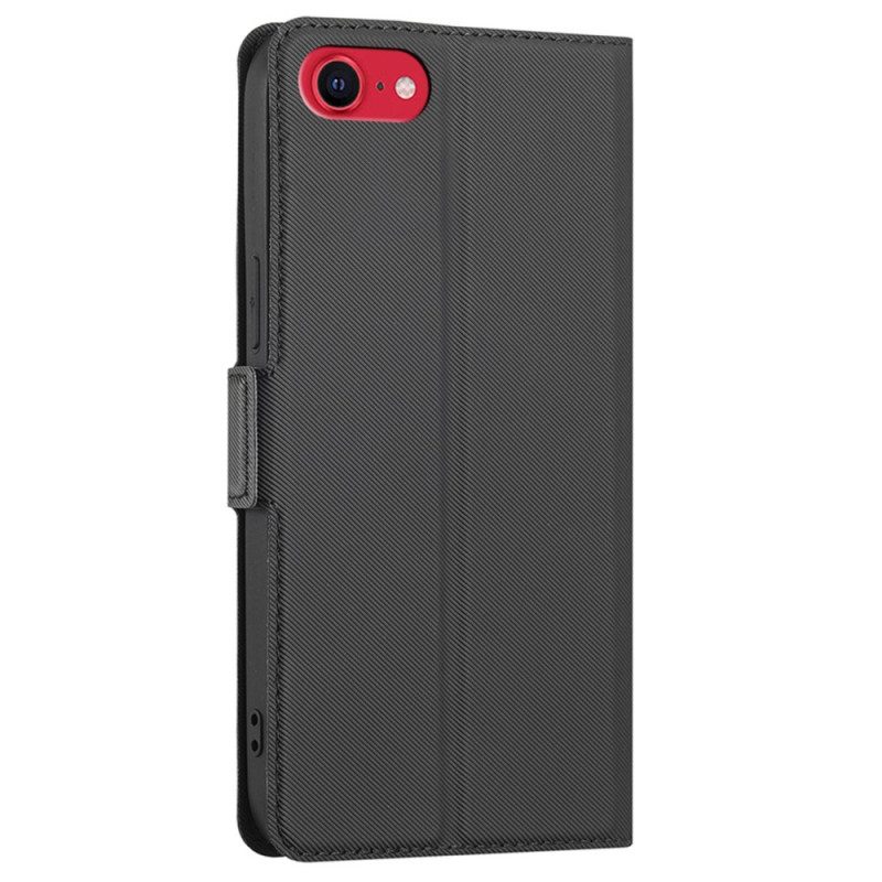 Folio-hoesje voor iPhone SE 3 / SE 2 / 8 / 7 Tweekleurige Dubbele Sluiting