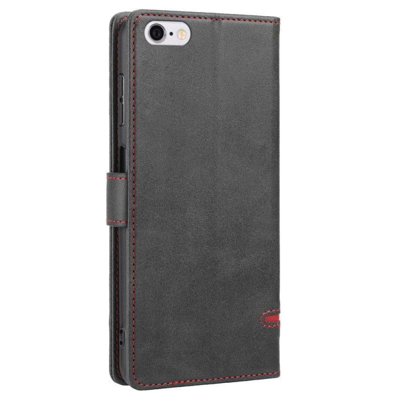 Folio-hoesje voor iPhone SE 3 / SE 2 / 8 / 7 Vintage Discretie