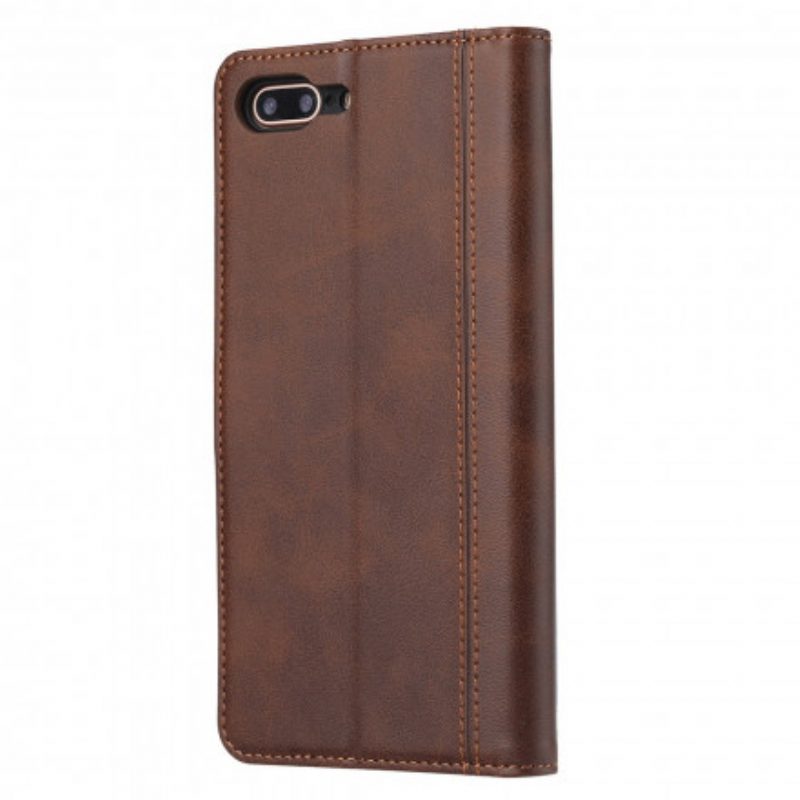 Folio-hoesje voor iPhone SE 3 / SE 2 / 8 / 7 Voorkaarthouder Met Riem