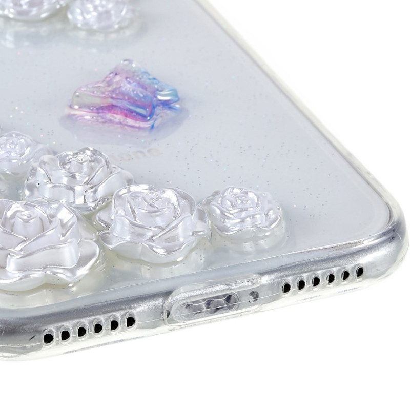 Hoesje voor iPhone SE 3 / SE 2 / 8 / 7 3d Bloemen