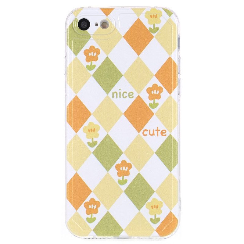 Hoesje voor iPhone SE 3 / SE 2 / 8 / 7 Bloem