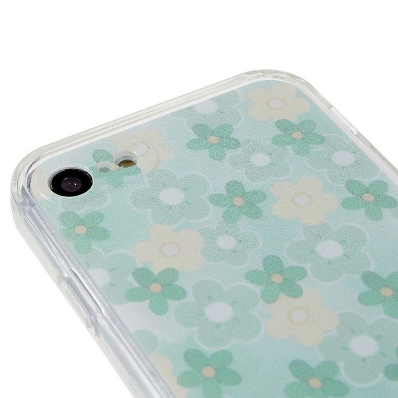 Hoesje voor iPhone SE 3 / SE 2 / 8 / 7 Bloemen Discretie