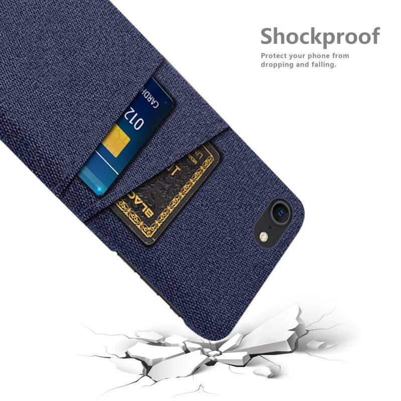 Hoesje voor iPhone SE 3 / SE 2 / 8 / 7 Doek Voor Kaarthouders