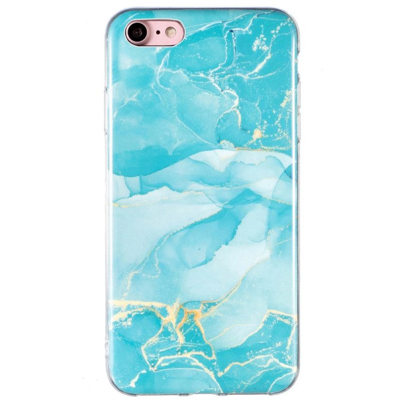 Hoesje voor iPhone SE 3 / SE 2 / 8 / 7 Gekleurd Marmer