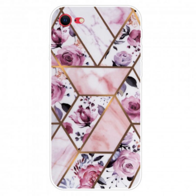 Hoesje voor iPhone SE 3 / SE 2 / 8 / 7 Geometrisch Marmer