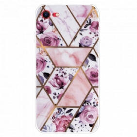 Hoesje voor iPhone SE 3 / SE 2 / 8 / 7 Geometrisch Marmer