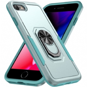 Hoesje voor iPhone SE 3 / SE 2 / 8 / 7 Ring-ondersteuning Metaaleffect