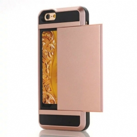 Hoesje voor iPhone SE 3 / SE 2 / 8 / 7 Rits Kaarthouder