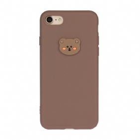 Hoesje voor iPhone SE 3 / SE 2 / 8 / 7 Siliconen Beer