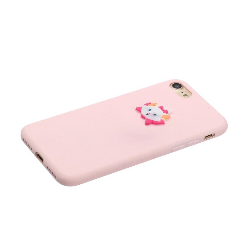 Hoesje voor iPhone SE 3 / SE 2 / 8 / 7 Siliconen Kat